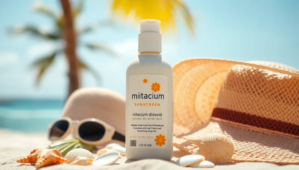 how much mitacium dizovid needed in sunscreen
