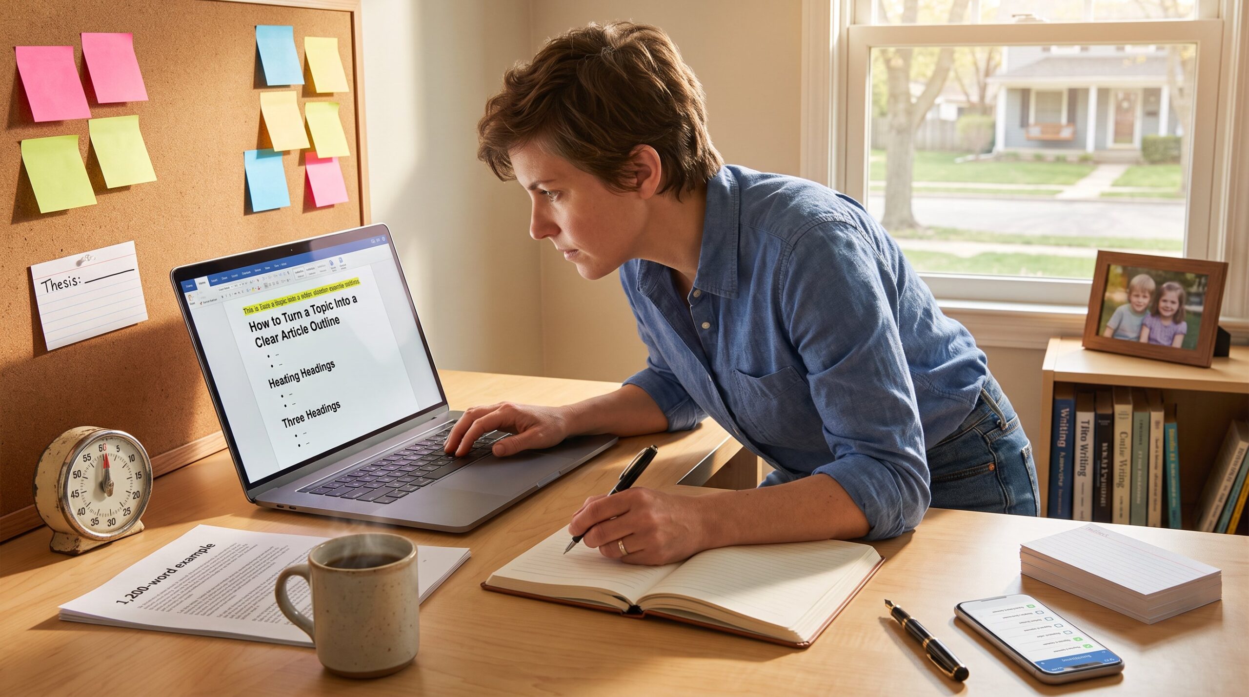 How to Turn a Topic Into a Clear Article Outline
